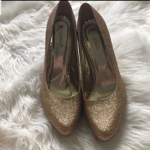 Sparkly Gold Heels